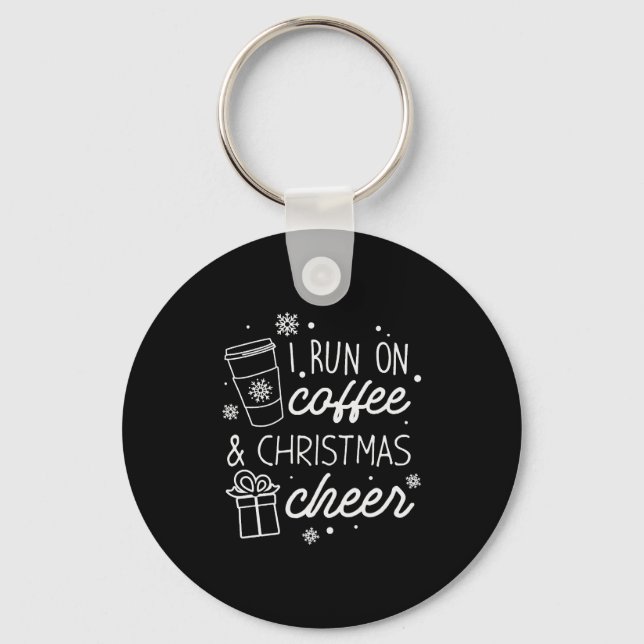 Chaveiro Eu Corro No Café E Na Saúde De Natal (Frente)