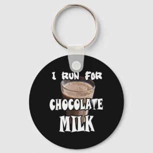 Chaveiro Eu Corro por Chocolate Leite Correndo