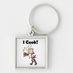 Chaveiro Eu Cozinho - Chef Masculino