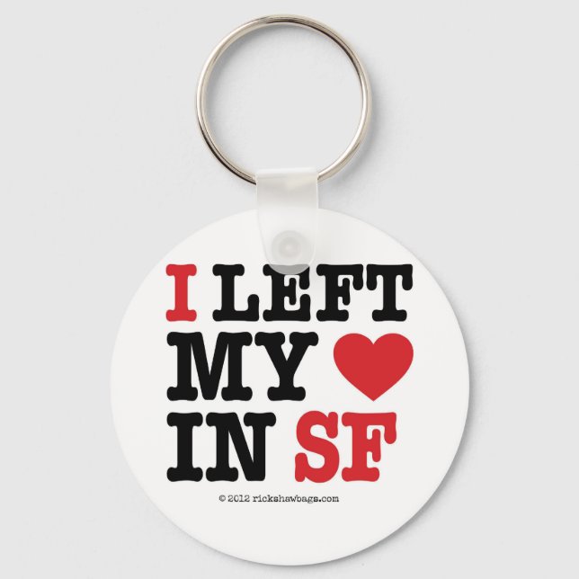 Chaveiro Eu Deixei Meu Coração (Frente)