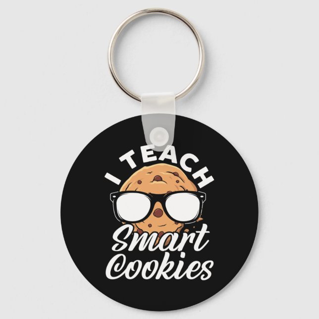 Chaveiro Eu Ensino Biscoitos Inteligentes Professor  (Frente)