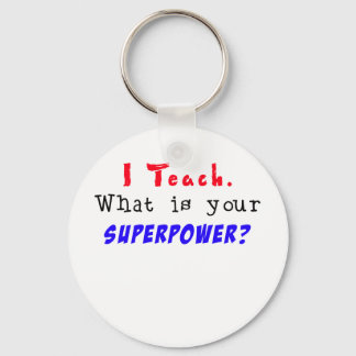 Chaveiro Eu Ensino. Qual é o seu SUPERPOWER?