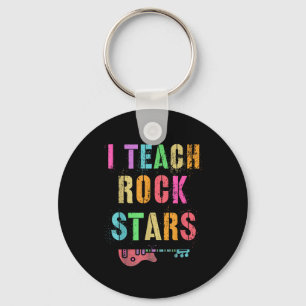 Chaveiro Eu Ensino Vibrações de Banda de Rockstars Professo