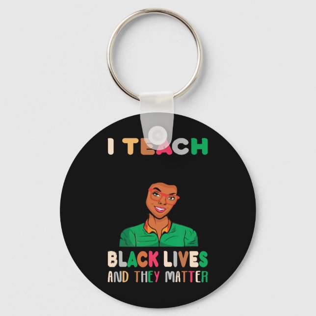 Chaveiro Eu Ensino Vidas Negras E Eles Problematizam a Hist (Frente)