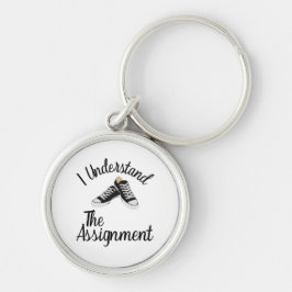 Chaveiro Eu Entendo A Atribuição Votar Presente Azul