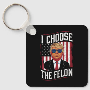 Chaveiro Eu Escolho O Criminoso Engraçado Trump Eleição EUA