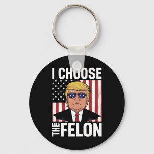 Chaveiro Eu Escolho O Criminoso Trump 2024 Patriota Republi