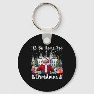 Chaveiro Eu Estarei Em Casa Para O Natal Engraçado.