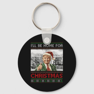 Chaveiro Eu Estarei Em Casa Para Papais noeis De Natal Engr