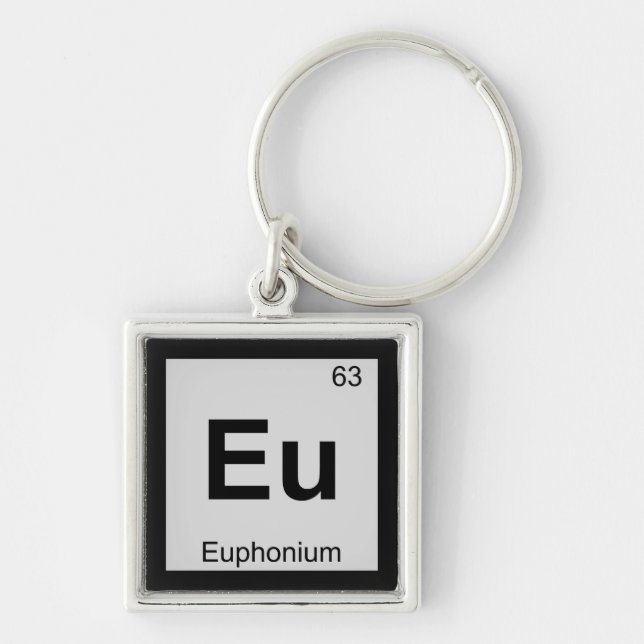 Chaveiro Eu - Euphonium Music Chemistry Mesa Periódica (Frente)