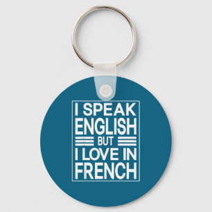 Chaveiro Eu Falo Inglês Mas Eu Amo Em Francês Citação Diver