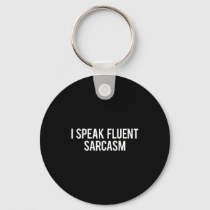 Chaveiro Eu Falo Sarcasmo Fluente Camiseta Divertida Presen