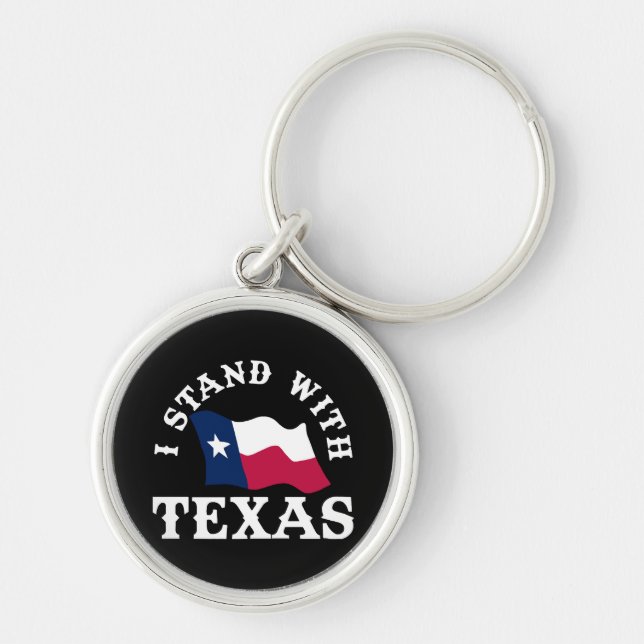 Chaveiro Eu Fico Com o Texas (Frente)