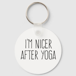 Chaveiro Eu Fico Mais Simpático Depois do Yoga