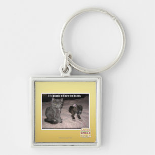 Chaveiro Eu fixo o filhote de cachorro