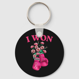 Chaveiro Eu Ganhei Luvas De Boxim Sobrevivente Fita Rosa Ca