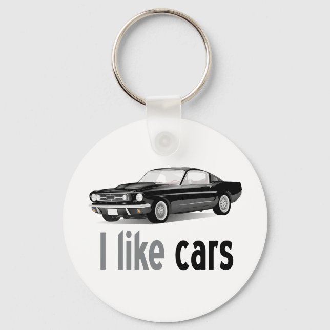 Chaveiro Eu gosto de carros (Frente)