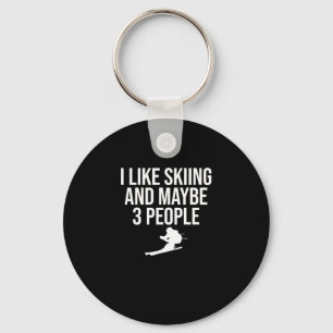Chaveiro Eu Gosto De Esquiar Esquiar Esportes De Snowboard 