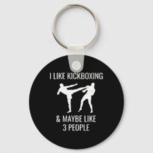 Chaveiro Eu Gosto de Kickboxing e Talvez 3 Pessoas Artes Ma