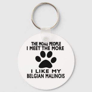 Chaveiro Eu gosto de meu belga Malinois.