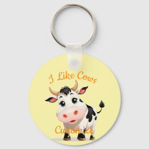 Chaveiro Eu Gosto de Vacas Arte Thunder_Cove