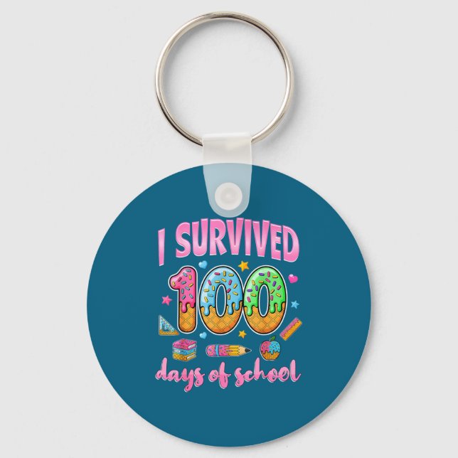 Chaveiro Eu Kid Groovy Sobreviveu 100 Dias na Escola (Frente)