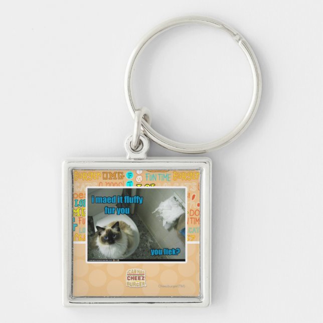 Chaveiro Eu maed o pele macia você (Frente)