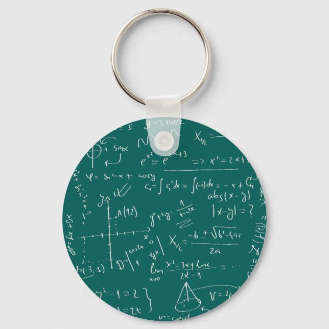 Chaveiro Eu Moro Por Matemática (Frente)