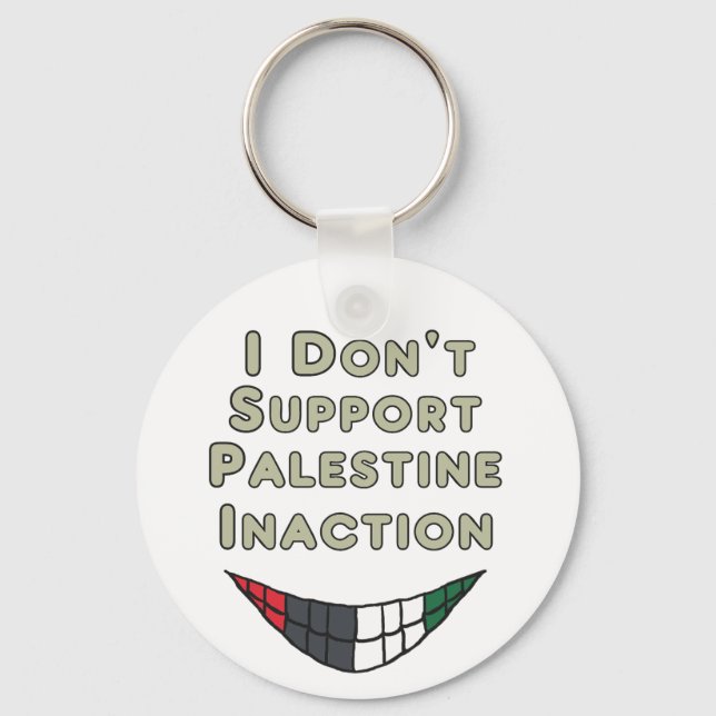 Chaveiro Eu não apoio a inação da Palestina (Frente)
