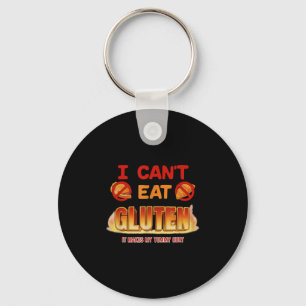 Chaveiro Eu não posso comer Gluten Engraçado, Gen sem hinge