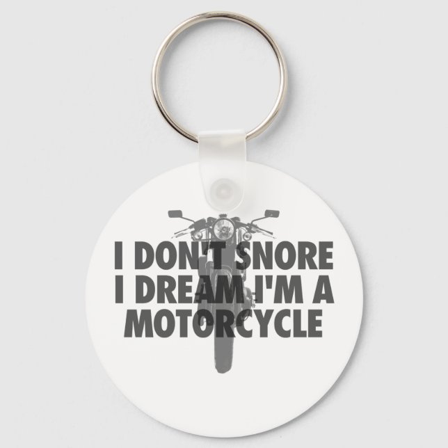 Chaveiro Eu não ronco, sonho que sou uma motocicleta (Frente)