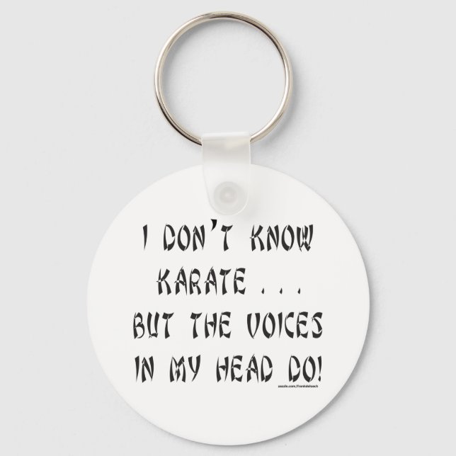 CHAVEIRO EU NÃO SEI KARATE T-SHIRTS E PRESENTES (Frente)