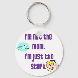 Chaveiro Eu não sou a mamã, mim sou apenas a cegonha