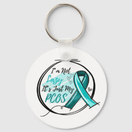 Chaveiro Eu não sou preguiçoso É só minha fita de chá PCOS