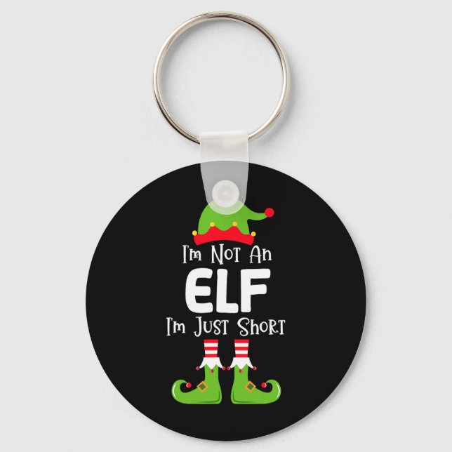 Chaveiro Eu não sou um Elf Eu sou apenas um Pjs de Natal de (Frente)