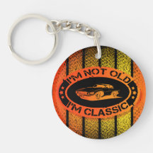 Eu não sou velha Acrílico Keychain