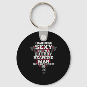 Chaveiro Eu Odeio Ser Y Mas Sou Um Crânio De Homem Barbudo 