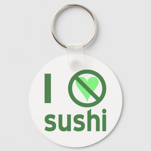 Chaveiro Eu Odeio Sushi (Frente)
