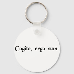 Chaveiro Eu penso, conseqüentemente mim Am.