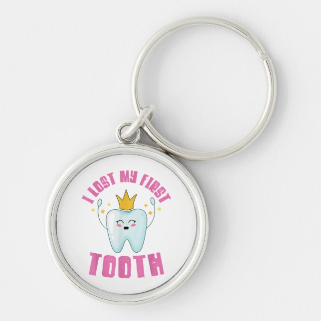 Chaveiro Eu Perdi Meu Primeiro Dente Dentes Caíram Presente (Frente)