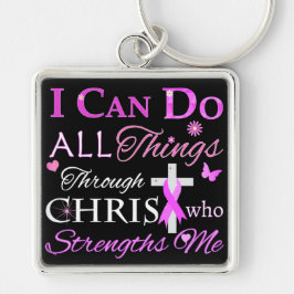 Chaveiro Eu posso fazer tudo através do CRISTO