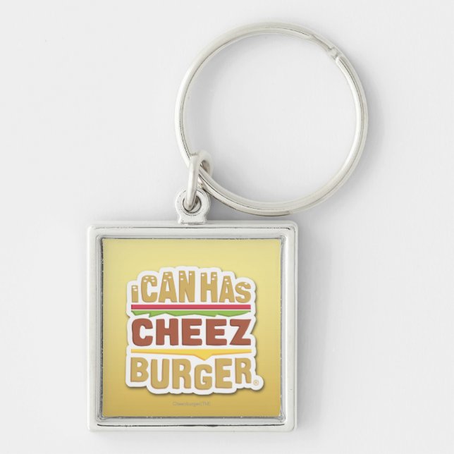 Chaveiro Eu posso tenho Cheezburger (a sombra) (Frente)
