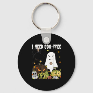 Chaveiro Eu Preciso de um Fantasma de Boo-ffee Abóbora de H