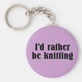 Chaveiro Eu Preferencialmente de tricô