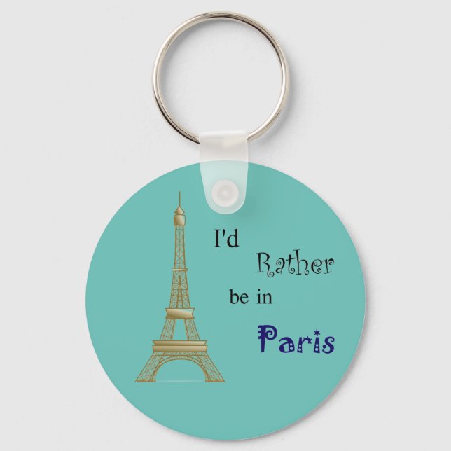 Chaveiro Eu Preferencialmente em Paris (Frente)