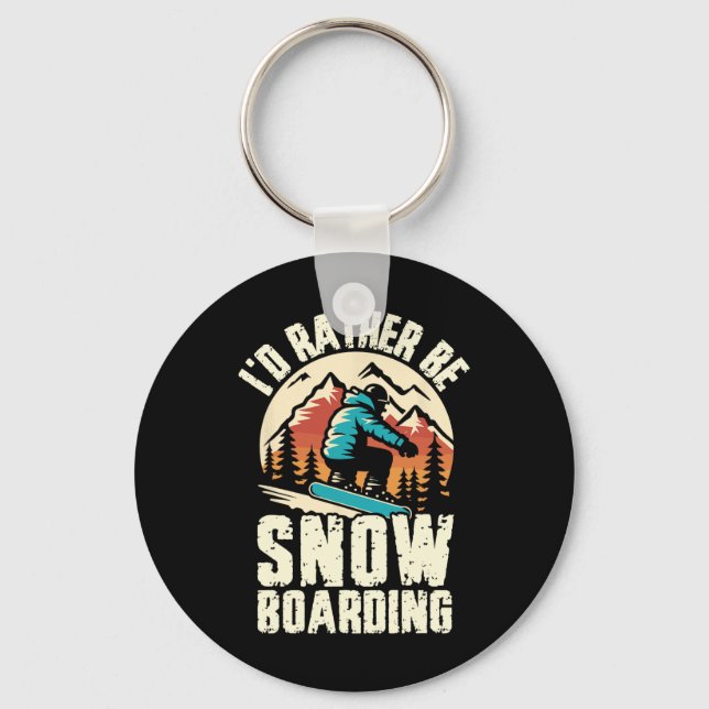 Chaveiro Eu Preferencialmente Snowboard Adventure Win (Frente)