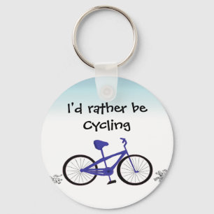 Chaveiro Eu Preferiria Estar Ciclistando