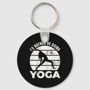 Chaveiro Eu Preferiria Estar Fazendo Bem-Estar de Yoga
