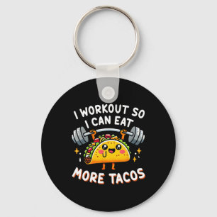 Chaveiro Eu Pretendo Comer Mais Tacos Engraçado Taco Cuto