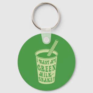 Chaveiro Eu quero meus t-shirt verdes do batido